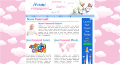 Desktop Screenshot of nomifemminili.net