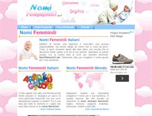 Tablet Screenshot of nomifemminili.net